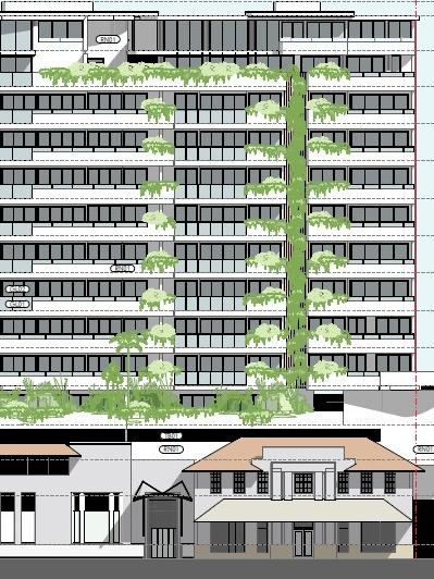An artist impression of the Abbott Street frontage. Picture: Supplied