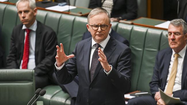 Anthony Albanese in the House of Representatives. Picture: NCA NewsWire / Martin Ollman