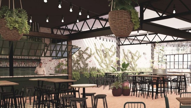 Artist's impression of how the rooftop bar could look.