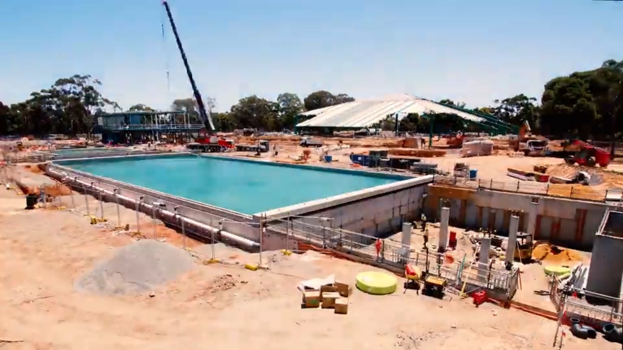 First pool filled at Adelaide Aquatic Centre