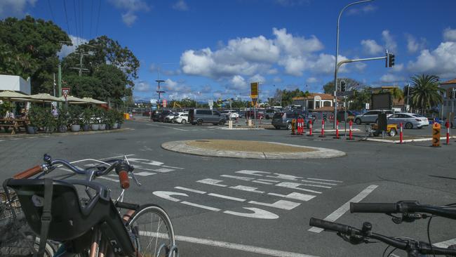 On April 29, light rail contractor John Holland announced they would be closing Albicore Street for an extended period which would stop straight and right-turn traffic out of Chairlift Ave. Picture: Glenn Campbell