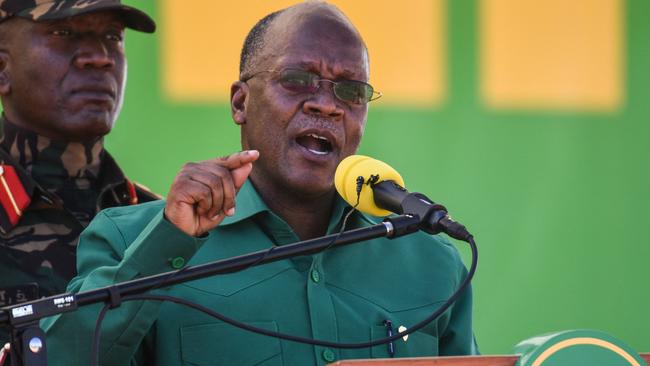 Tanzania President John Magufuli died this year of heart disease. Picture: AFP