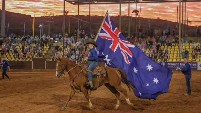 A Mount Isa Road to Rodeo held at Buchanan Park, which is a prelude to the main major event.