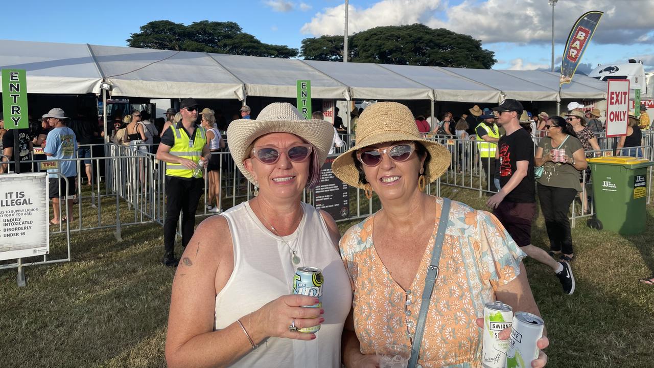 Sisters Jo Gheller and Gail Bloch are most excited to see Hunters and Collectors as they enjoy Red Hot Summer Tour 2022 at Cairns Showgrounds.