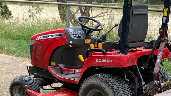 The Donvale and Templestowe Pony club’s tractor that was stolen on January 8. Picture: Supplied.