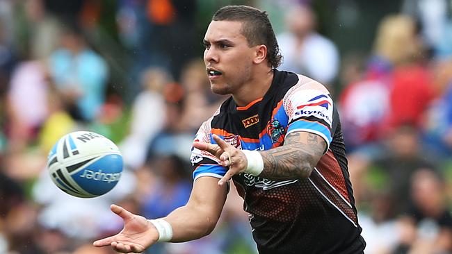 Action from the Intrust Super Cup rugby league match between the Northern Pride and the Tweed Seagulls, held at Barlow Park, Cairns. Photo of Shaun Nona. Picture: Brendan Radke.