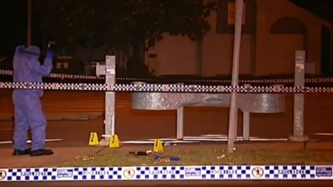 A brawl erupted near the skate park. Photo: 9 News Queensland.