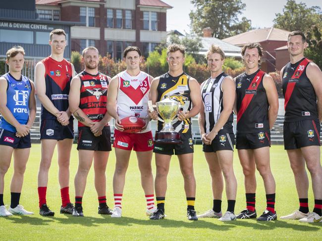 Club representatives at this year’s TSL launch. Picture: Chris Kidd