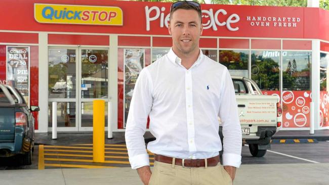 FUEL NEWS: Gibb Group Property Services' Josh Weaver at the new United Petroleum station in South Rockhampton. Picture: Jann Houley