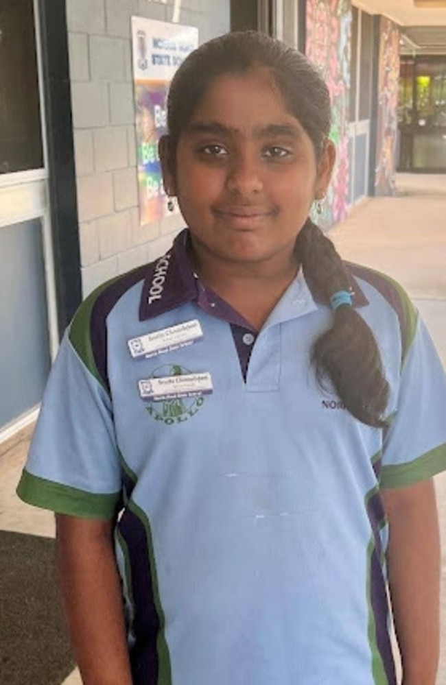Sruthi, 2024 Norris Road State School captain. Picture: Contributed