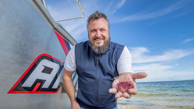 CH4 Global's Adam Main at Louth Bay in South Australia. Picture: Ben Clark