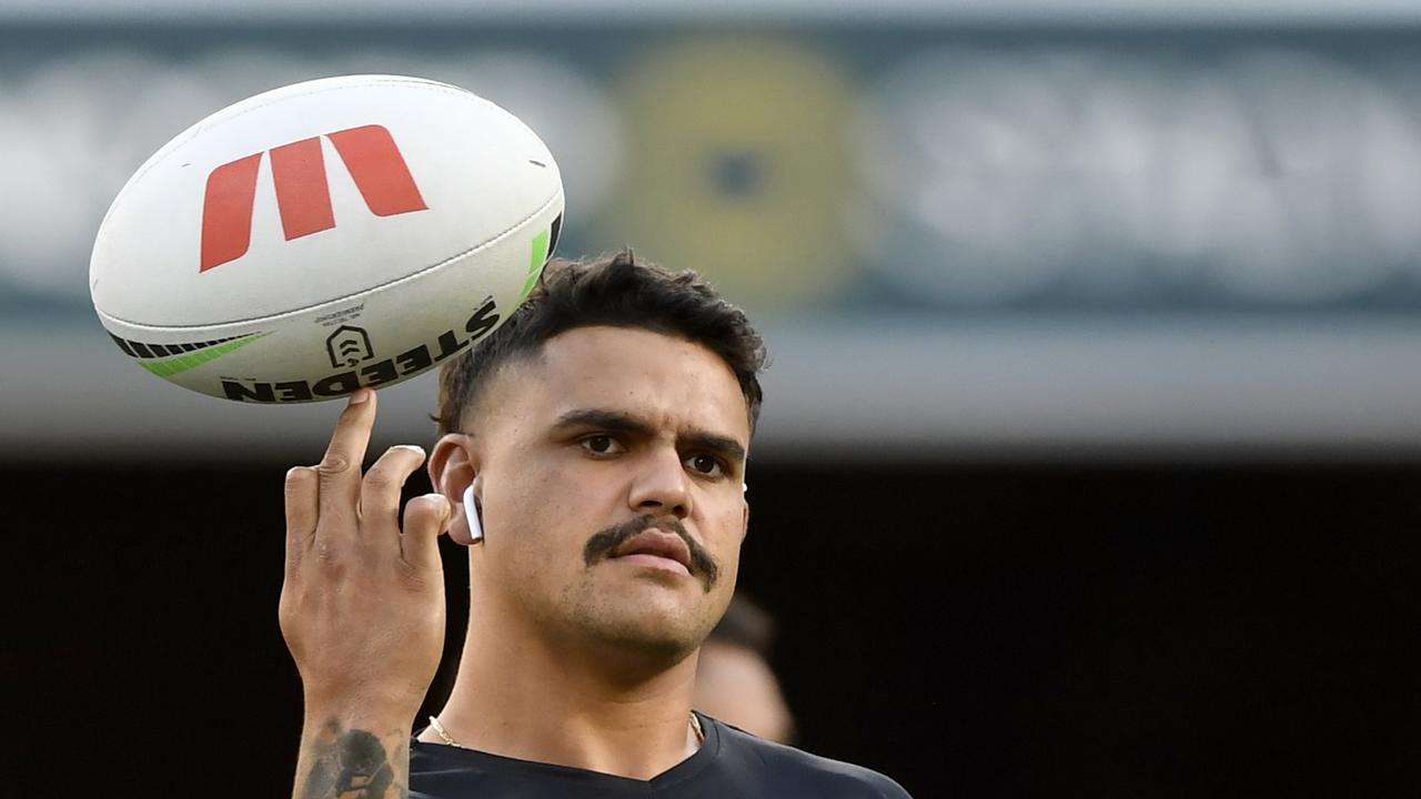 Latrell Mitchell avoided any punishment for swearing during a radio interview. Picture: NRL Photos