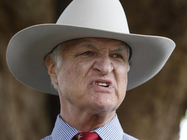 Bob Katter mounts a fierce defence of Fraser Anning this week. Picture: Anna Rogers