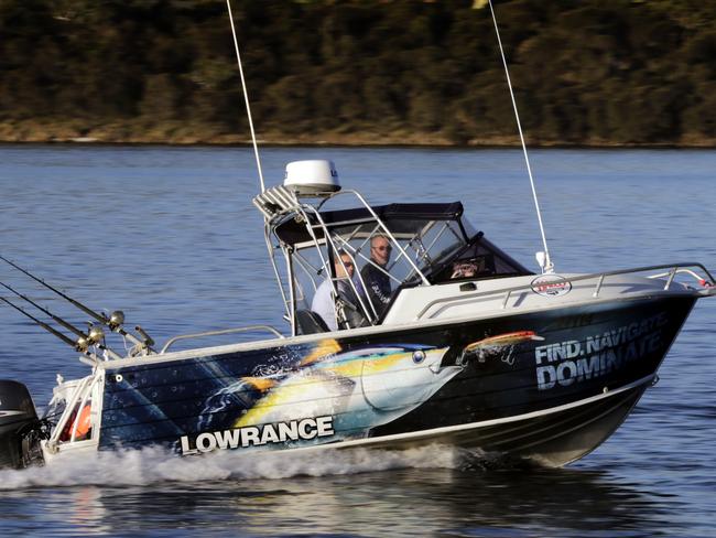 Mark Watson and his sport fishing boat.