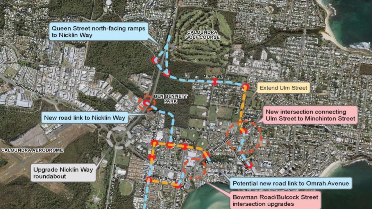 Plans for the Caloundra Transport Corridor Upgrade.