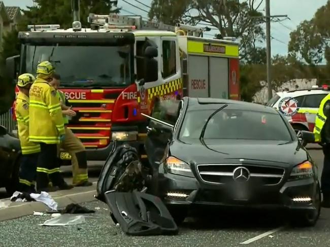 Gai Vieira was critically injured in the crash. Picture: 9 News