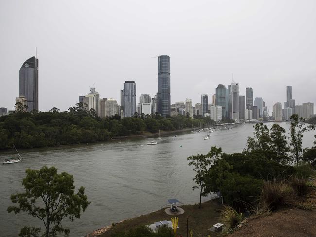 Rainy day in Brisbane. Kangaroo Point, 17th of March 2019. (AAP Image/Attila Csaszar)