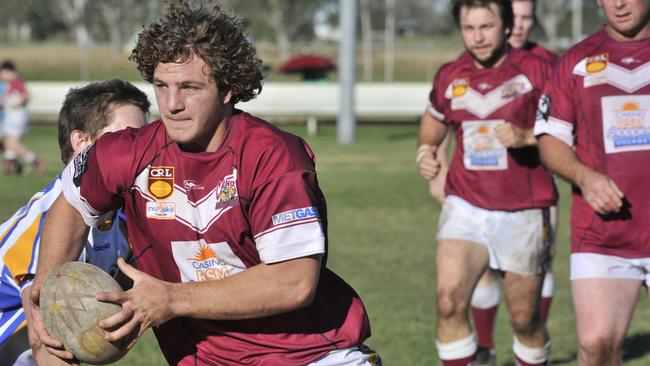 Casino front-rower Jacob Mayer playing an NRRRL game in 2011. Photo the Northern Star