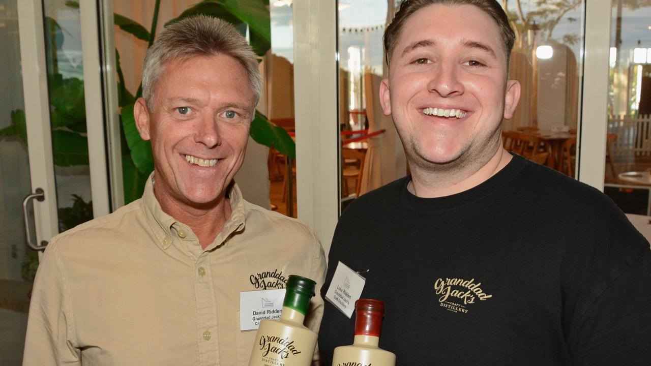 Dave Ridden, owner of Granddad Jack's distillery on the Gold Coast with son Luke Ridden.