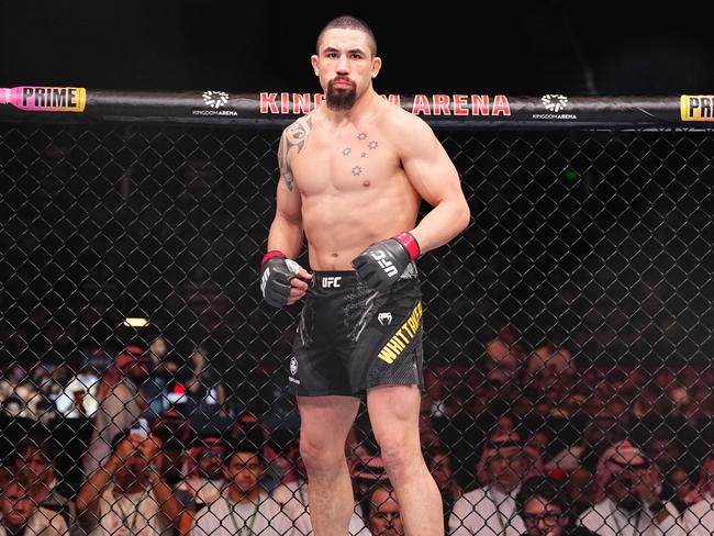 Whittaker has the Premier’s backing to be on the fight card when UFC returns to Sydney. Picture: Chris Unger/Zuffa LLC via Getty Images