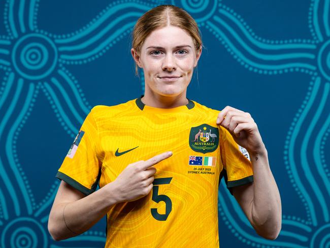 Matildas winger Cortnee Vine is one of the fastest players at the 2023 World Cup and struck home an instantly-iconic penalty for Austalia against France. Picture: Chris Hyde - FIFA/FIFA via Getty Images