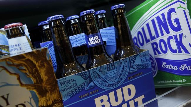 Bud Light’s advertising campaign has caused controversy and seen its marketing manager go on forced leave. Picture: AFP.