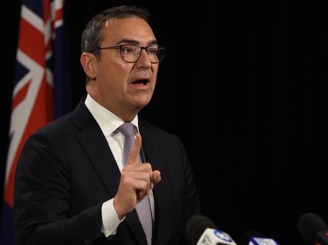 ADELAIDE, AUSTRALIA - Premier Steven Marshall held a press conference at the State Admin Building in Adelaide. Picture: NCA NewsWire / Naomi Jellicoe