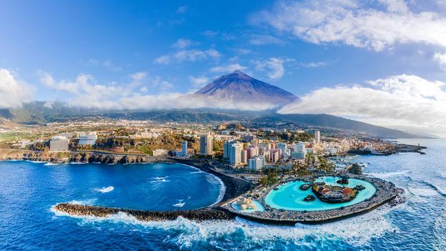 A view of Puerto-de-la-Cruz on Tenerife in Spain’s Canary Islands. Picture: Windstar Cruises