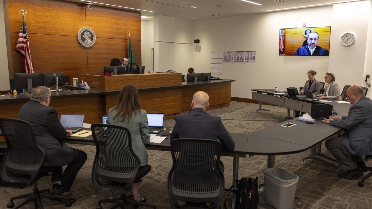 A bief hearing was held before King County Superior Court Judge Joe Campagna. Picture: Nick Wagner/The Seattle Times via AP