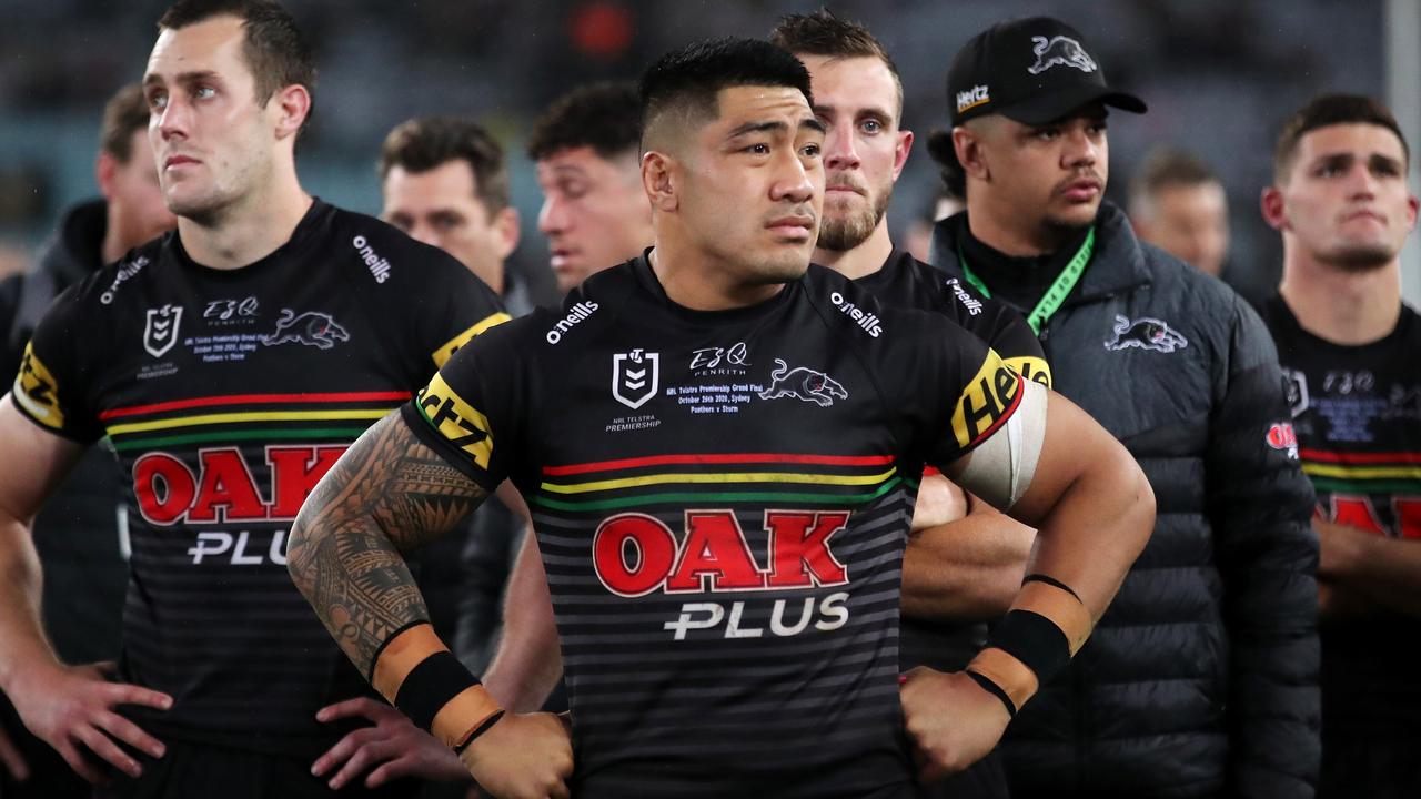 Moses Leota will take on a starting role with the Panthers in 2021 following captain James Tamou’s departure to the Wests Tigers. Picture: Cameron Spencer/Getty Images