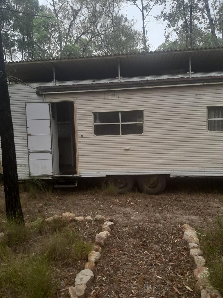 The freshly-painted van sits on one acre of a 30 acre plot in Tara. Picture: Facebook