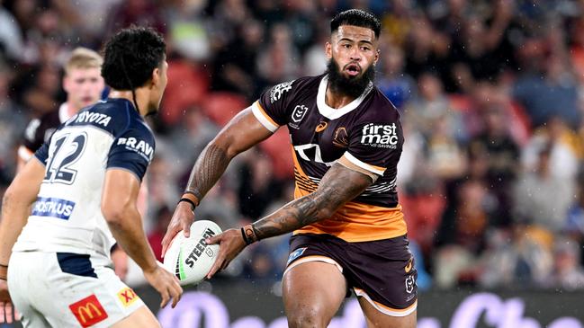 Payne Haas in action for the Broncos. Picture: Getty Images