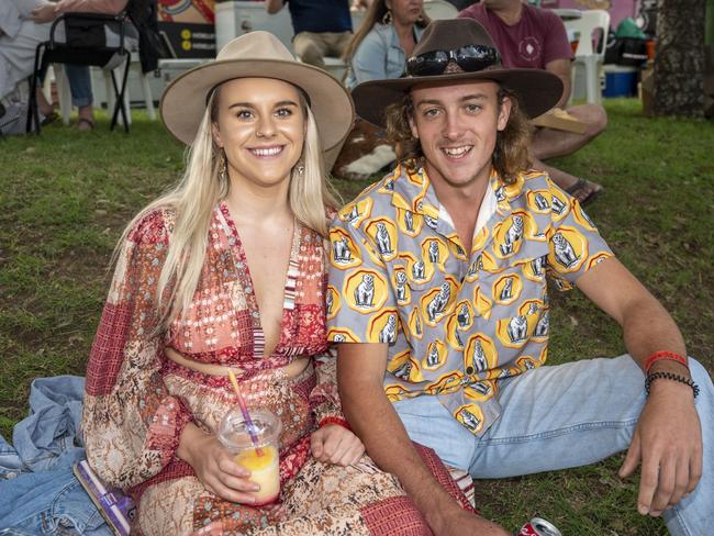 Lilli Leifels and Jeff Freeman at Meatstock, Toowoomba Showgrounds. Saturday, April 9, 2022. Picture: Nev Madsen.