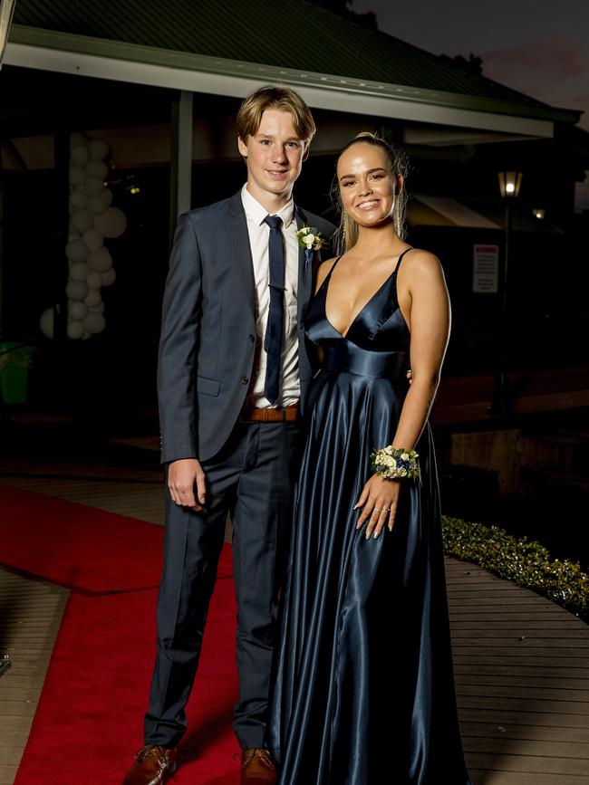 Formal for year 12 students from Emmanuel College. Joel Lucas and Holly Hendry. Picture: Jerad Williams