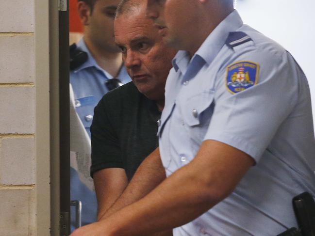 Glen McNamara (green shirt) claimed Rogerson threatened him. Picture: AAP Image/Daniel Munoz