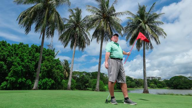 Good news ... Gardens Park Golf Links owner Rodger Dee has been calling on the NT Government to reconsider closing down golf courses because of coronavirus. Picture: Glenn Campbell