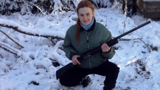 Maria Butina in hunting mode. Picture: Facebook.