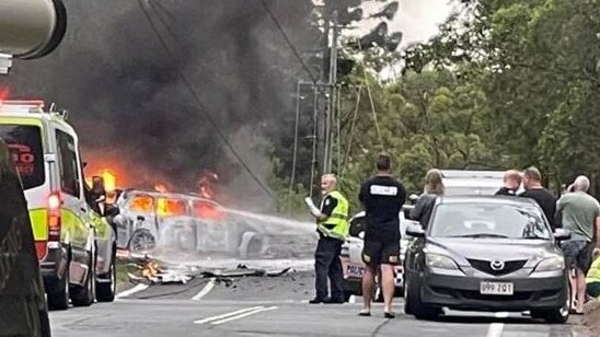 Three members of the same family were killed in the crash in the Gold Coast hinterland on Friday afternoon.