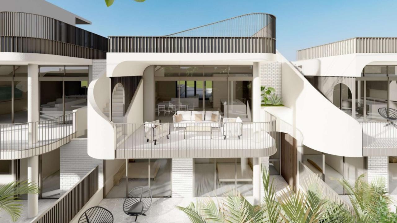 Artist concept of a proposed apartment complex in Caloundra. Picture: HAL Architects/Karam Boutique Residential