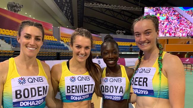 Gold Coast athlete Ellie Beer (right). Picture: SUPPLIED