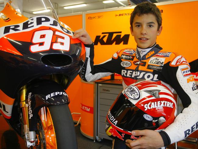 Marquez at his first GP.