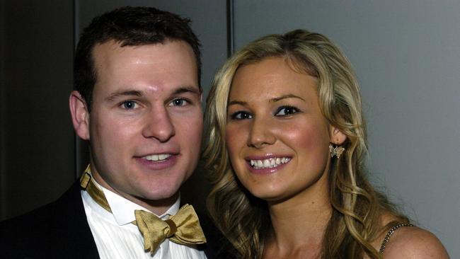 Vidic with his then-wife Julia at Minda’s 110th birthday gala dinner at the Adelaide Entertainment Centre in 2008.