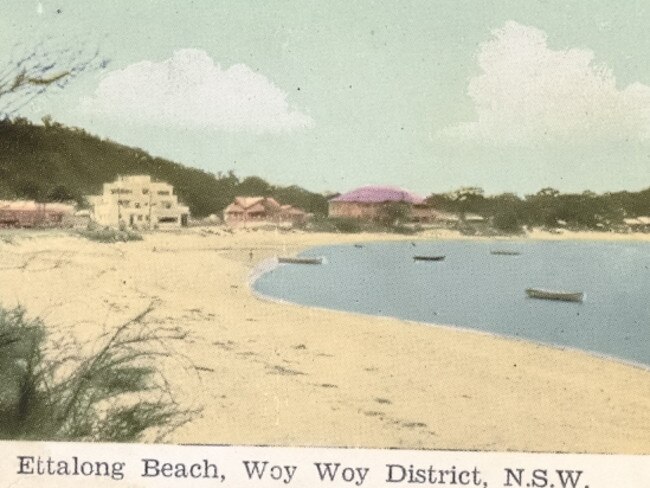 This 1930s postcard shows how prominent Phil 'The Jew' Jeffs House was on the beachfront in the 1930s. Picture Gosford Library.