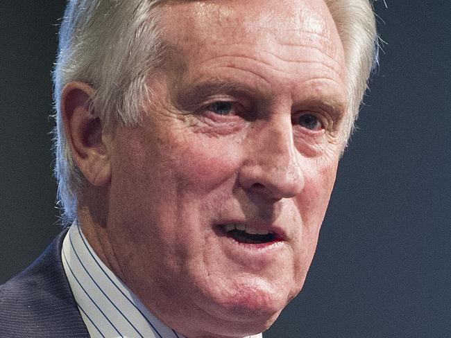 COSBOA small business summit 7 August 2014, Melbourne Former opposition leader John Hewson giving an address at the COSBOA National Small Business Summit at the Crown Conference Centre. Picture: Eugene Hyland