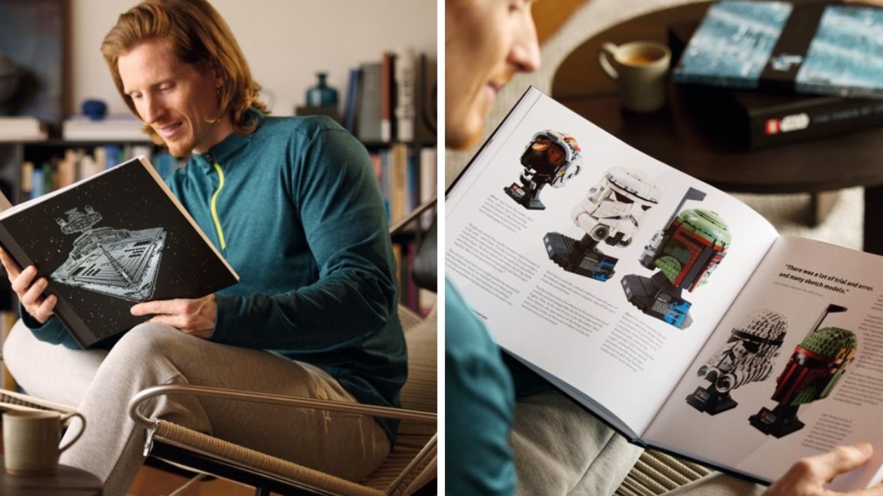 To celebrate a 25-year collaboration with Star Wars, LEGO has released a beautiful LEGO Star Wars: The Force of Creativity Coffee Table Book. Picture: LEGO