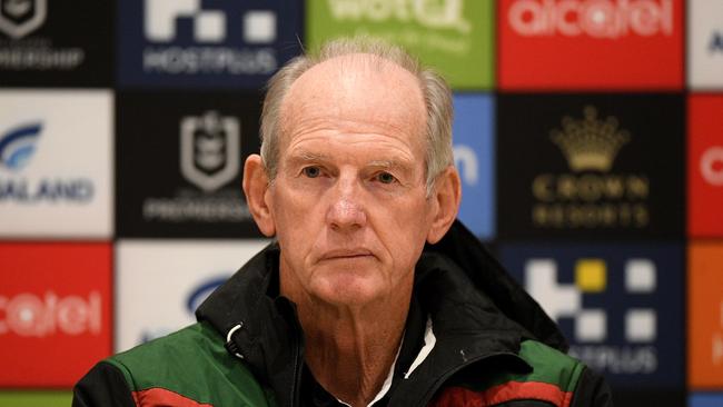 Wayne Bennett says he won’t be walking out on South Sydney. Picture: AAP