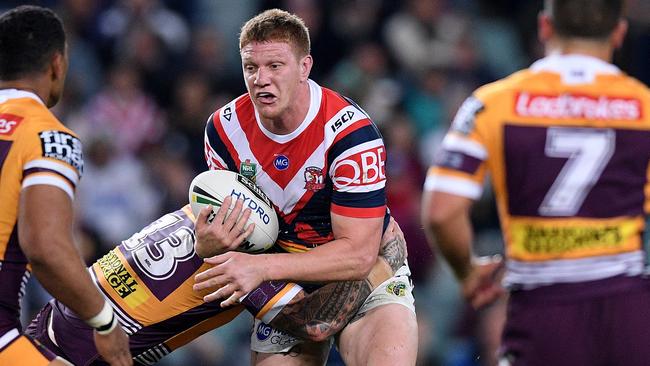 Dylan Napa was sin-binned during the Roosters’ clash with the Broncos. Picture: AAP