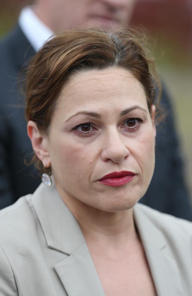 Jackie Trad in 2016 announcing the redevelopment of the QUT site at Carseldine. Picture: Annette Dew