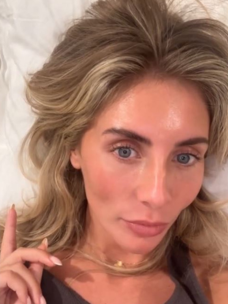 Her OnlyFans ‘rival’ Bonnie Blue is yet to comment on whether her ‘pregnancy’ announcement is real - but fans are sceptical. Picture: TikTok/BonnieBlue