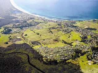 READY TO DEVELOP: An aerial of the Pacific Pines development site. Picture: Contributed